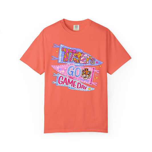 Game Day Pennant T-Shirt - 'Let's Go Game Day' Cheer Tee