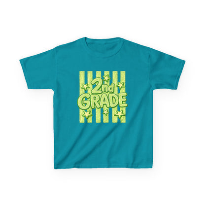 2nd Grade Kids T‑Shirt — Bright Green Back-to-School Tee