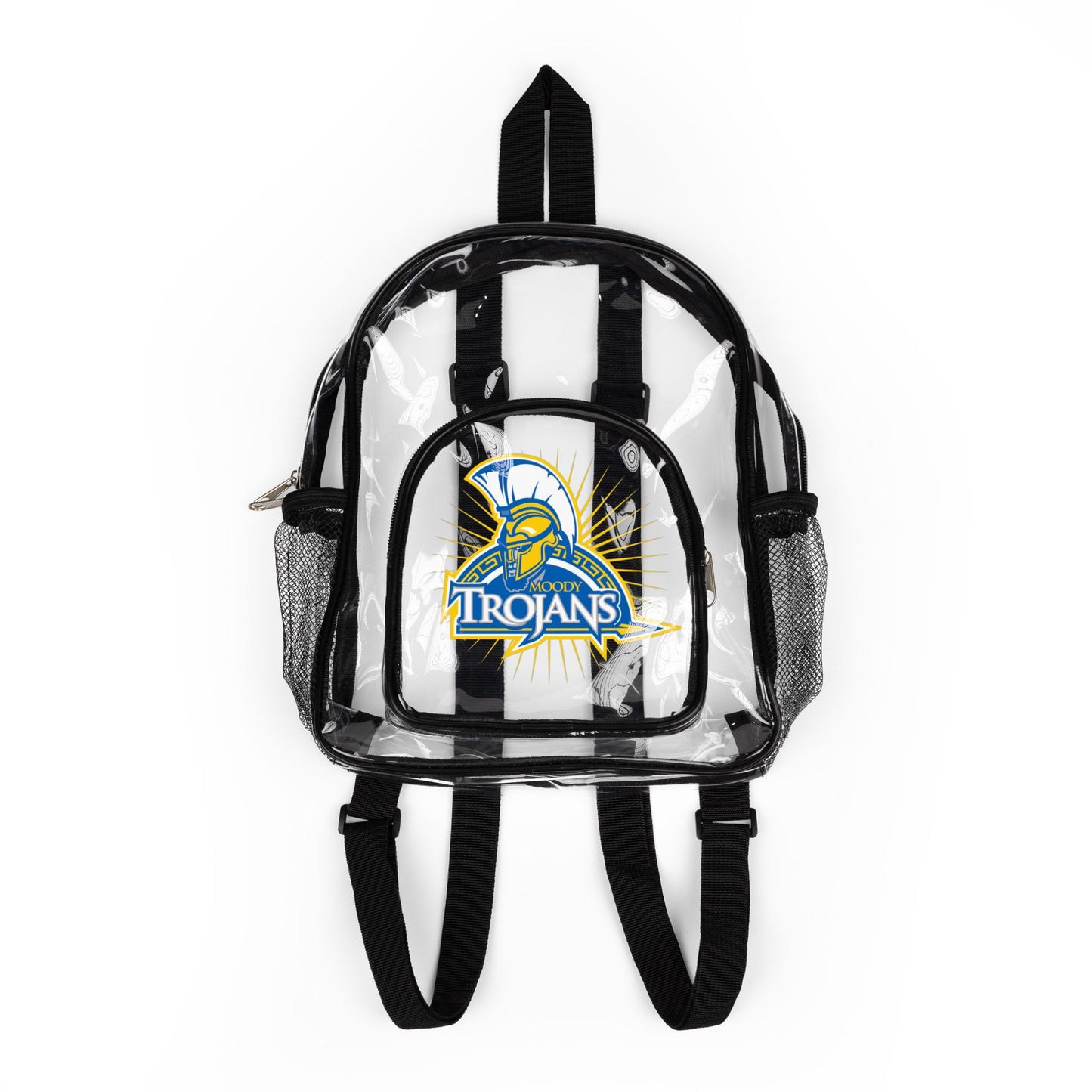 Clear Trojans Stadium Backpack – See-Through School & Game Day Bag