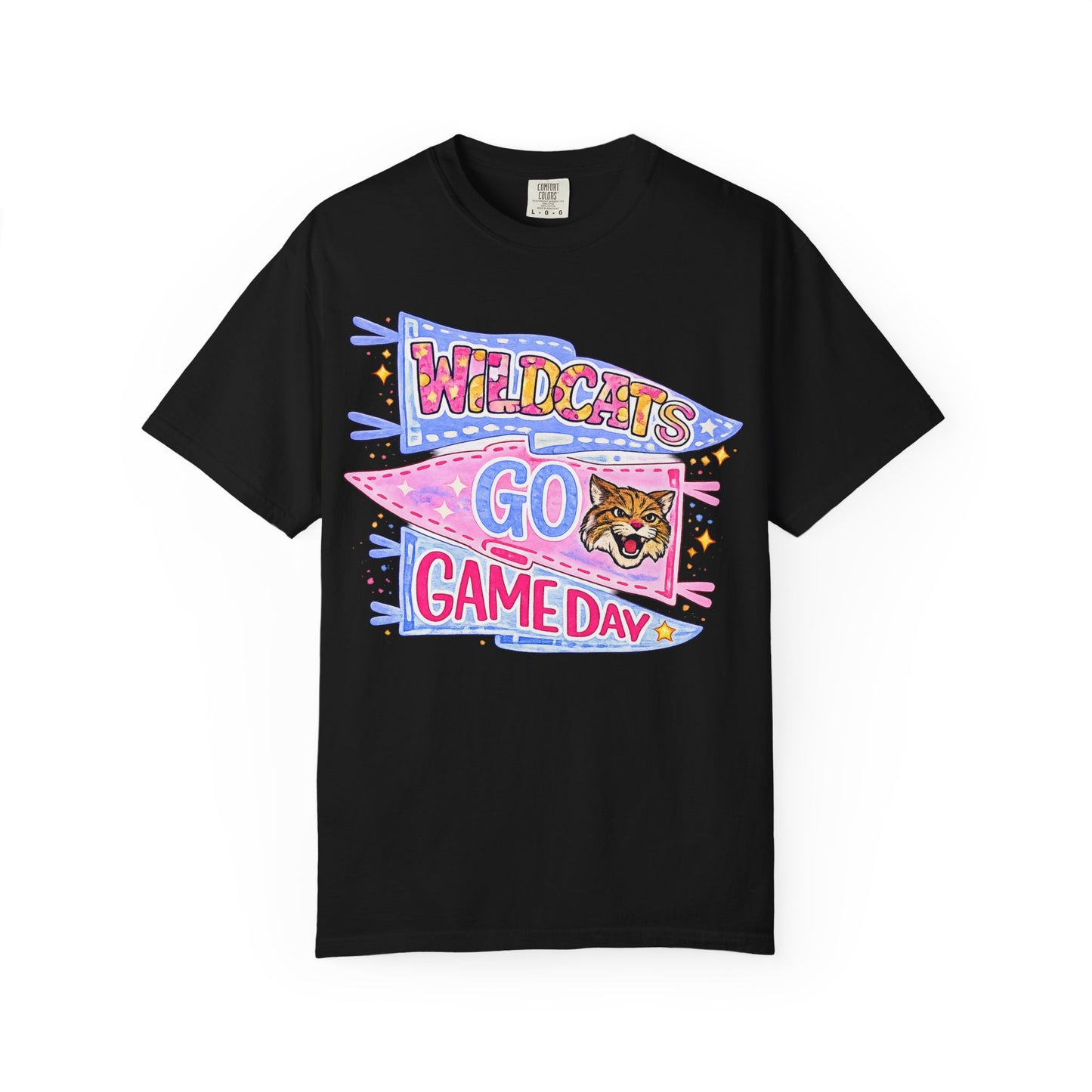 Wildcats Go Game Day T-Shirt — Retro Pennant College Football Tee