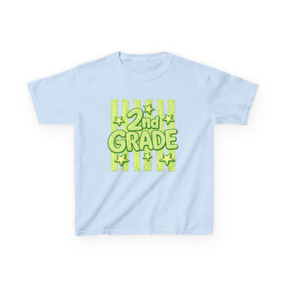 2nd Grade Kids T‑Shirt — Bright Green Back-to-School Tee