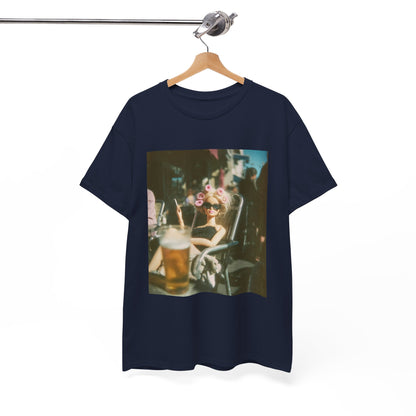 Vintage Photo of Girl with Sunglasses Tee | Retro Summer Aesthetic