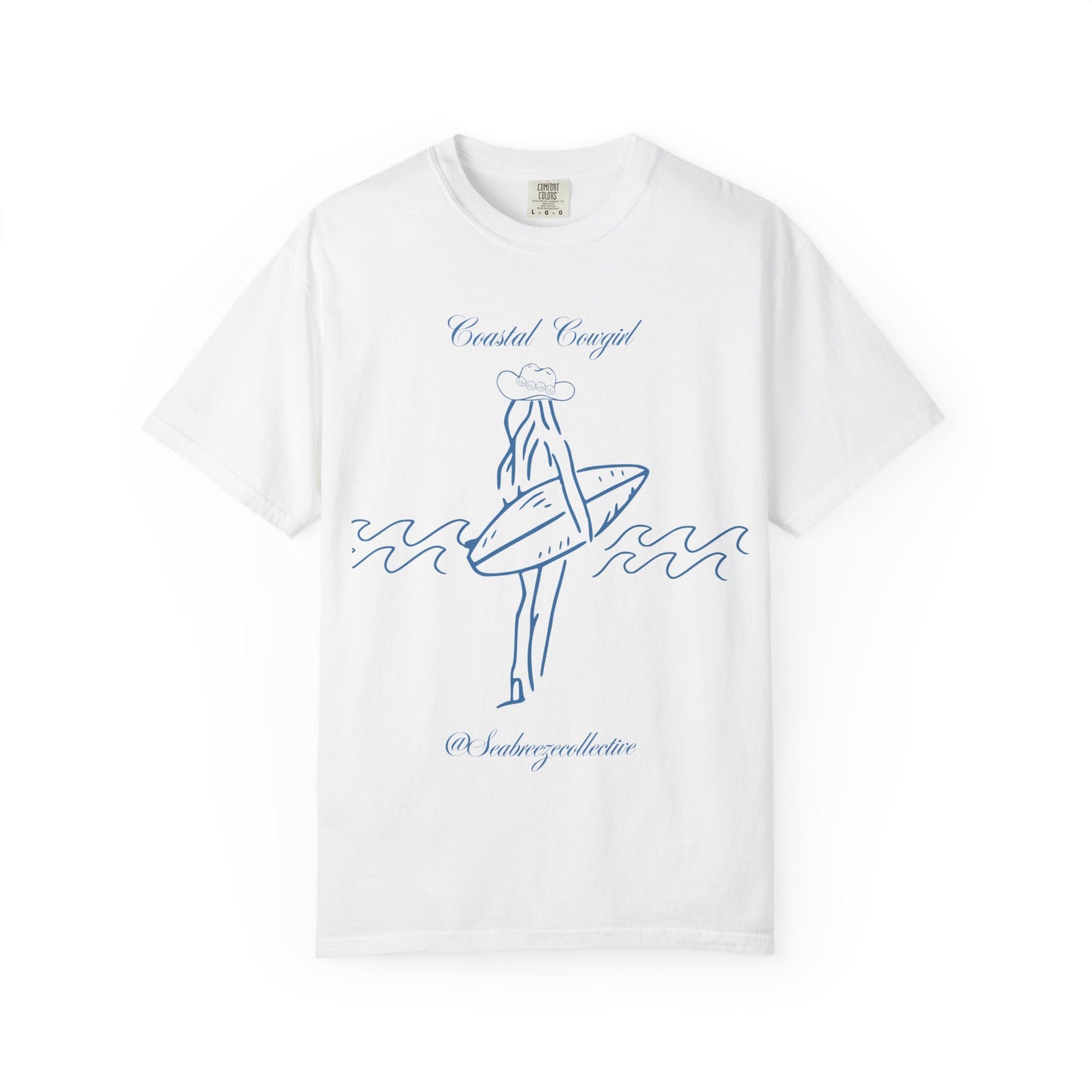 Surf Girl Graphic T-Shirt — "Coastal Concept" Vintage Surf Design