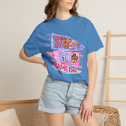 Game Day Pennant T-Shirt - 'Let's Go Game Day' Cheer Tee