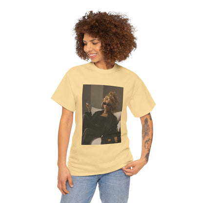 Woman in Sunglasses Illustration Tee | Retro Chic Portrait T-Shirt