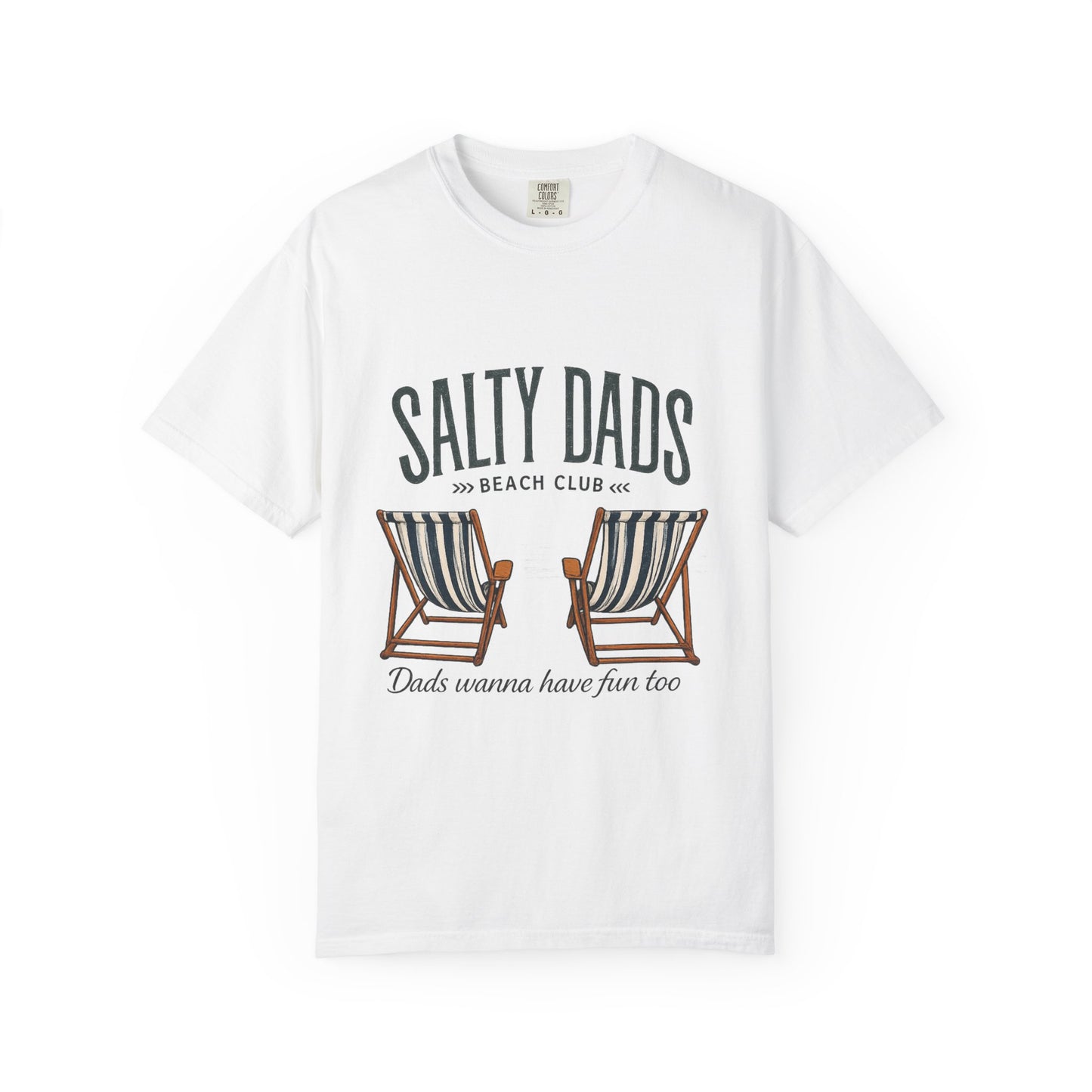 Salty Dads Beach Club T-Shirt — "Dads Wanna Have Fun Too" Summer Tee