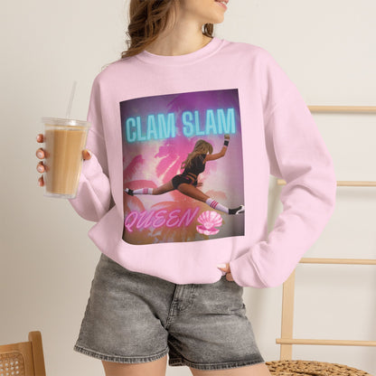 Clam Slam Queen Crewneck Sweatshirt —