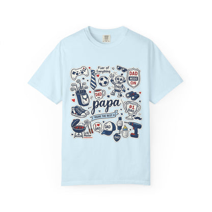 Papa Dad Doodle T-Shirt — Father's Day Gifts, #1 Dad Graphic Tee