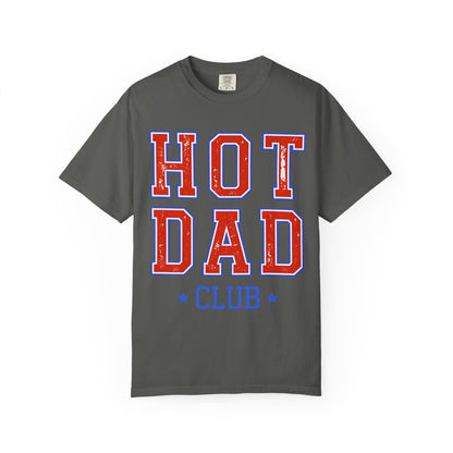 Hot Dad Club T-Shirt — Retro Varsity Dad Graphic Tee for Father’s Day