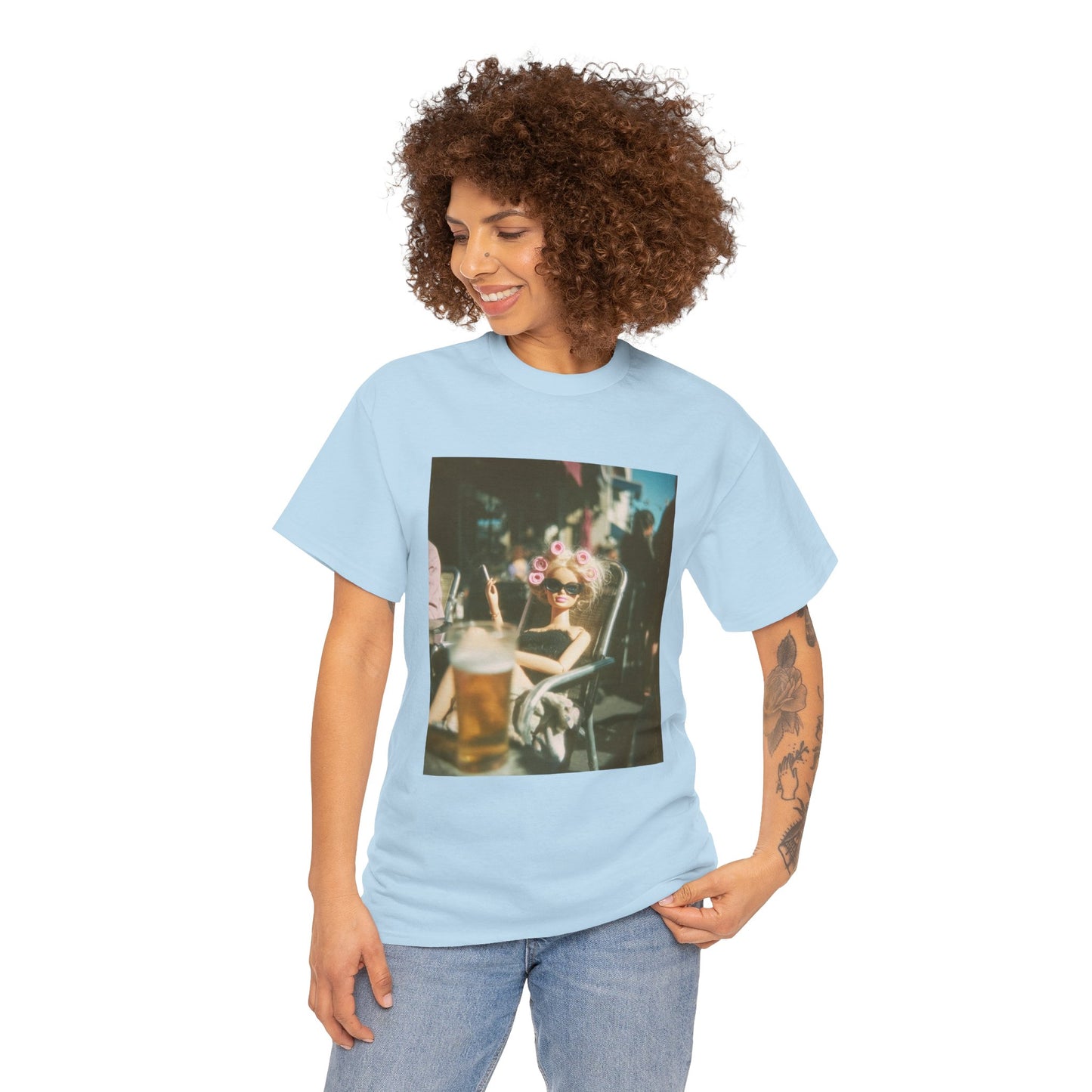 Vintage Photo of Girl with Sunglasses Tee | Retro Summer Aesthetic