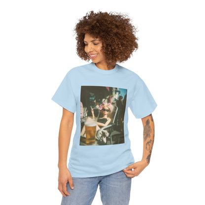 Vintage Photo of Girl with Sunglasses Tee | Retro Summer Aesthetic