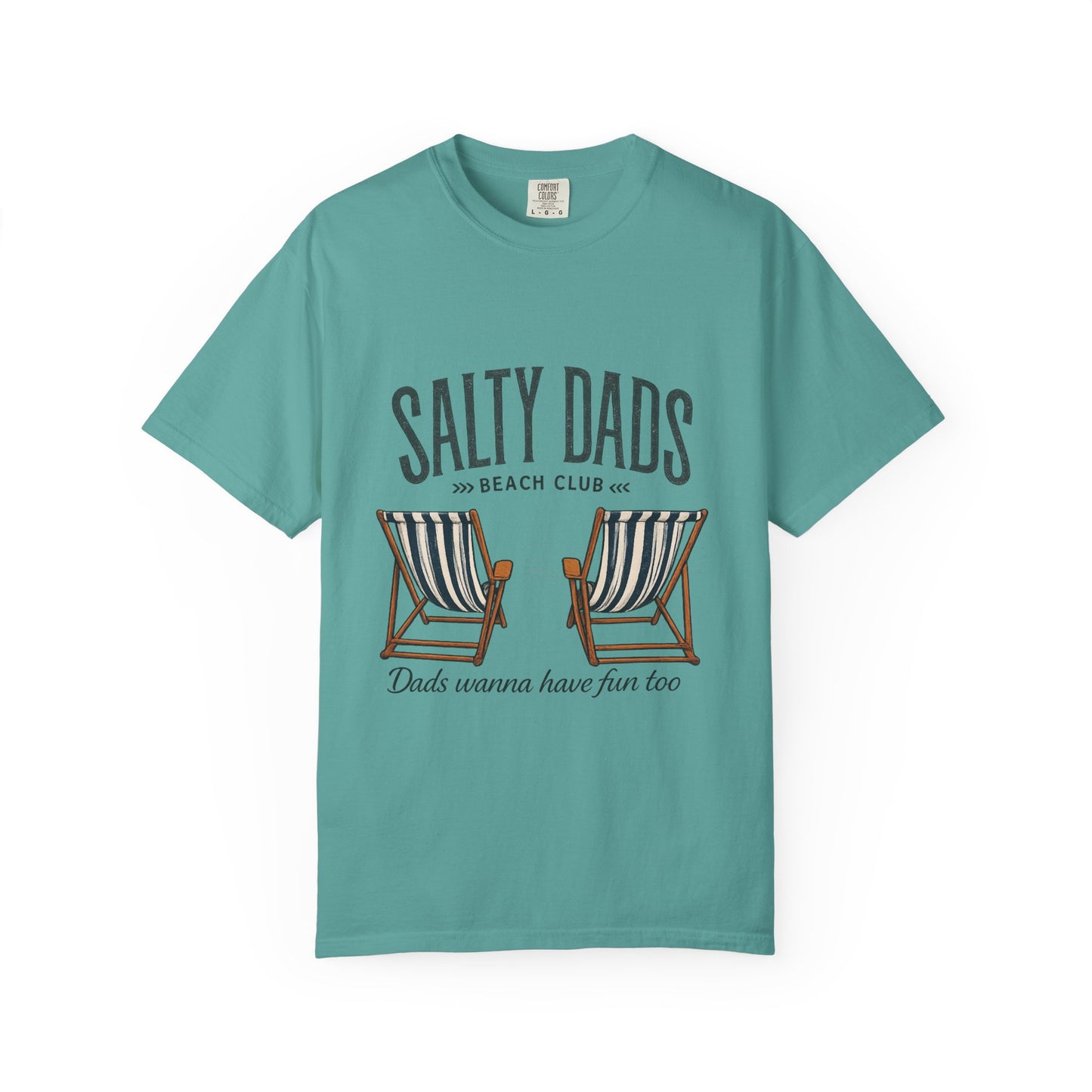 Salty Dads Beach Club T-Shirt — "Dads Wanna Have Fun Too" Summer Tee