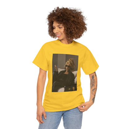 Woman in Sunglasses Illustration Tee | Retro Chic Portrait T-Shirt