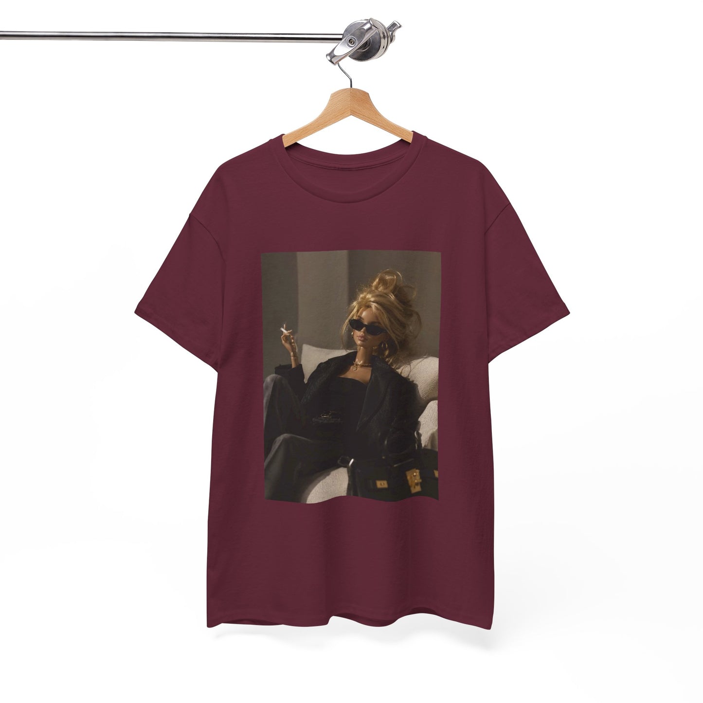 Woman in Sunglasses Illustration Tee | Retro Chic Portrait T-Shirt