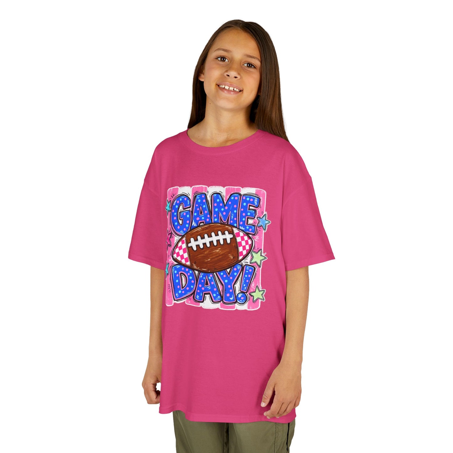 Kids Tee — "Game Day!" Football Graphic