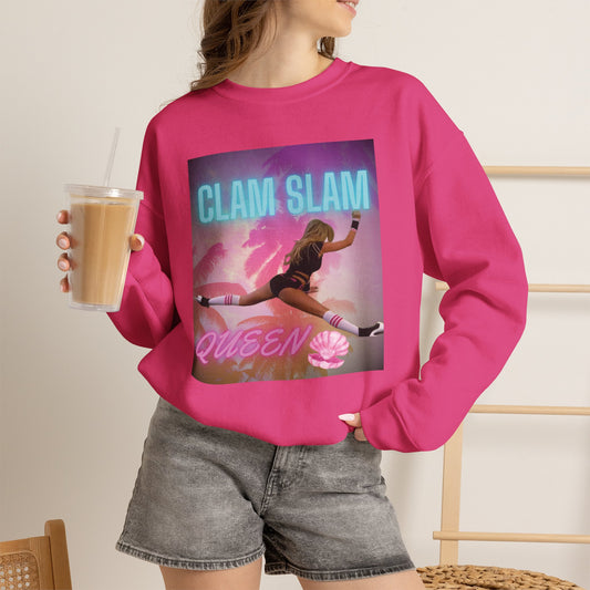 Clam Slam Queen Crewneck Sweatshirt —