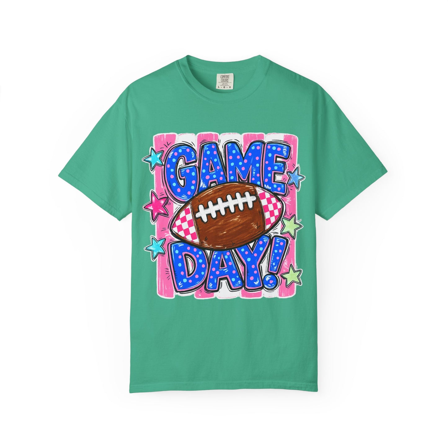 Game Day Football T-Shirt — Colorful Retro Sports Tee