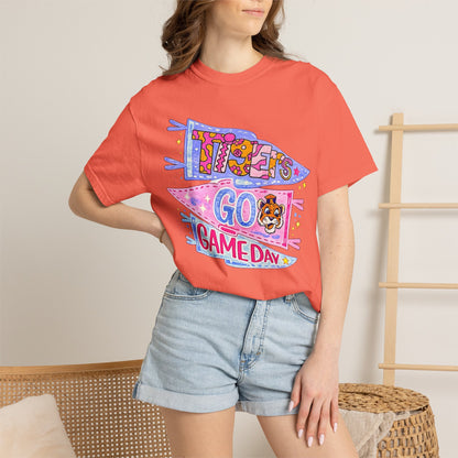 Game Day Pennant T-Shirt - 'Let's Go Game Day' Cheer Tee