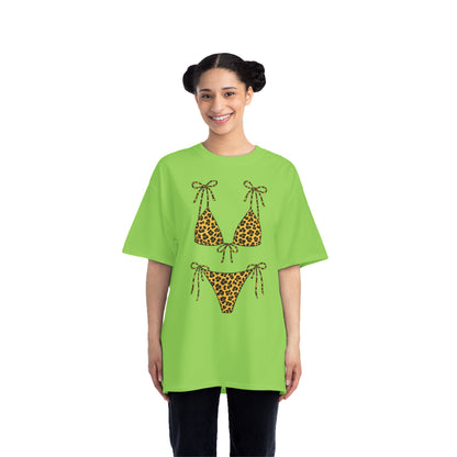Leopard Bikini Graphic T-Shirt — Fun Summer Pool Party Tee