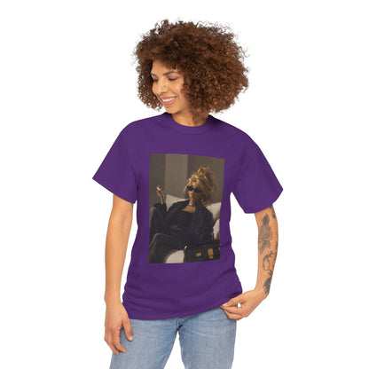 Woman in Sunglasses Illustration Tee | Retro Chic Portrait T-Shirt