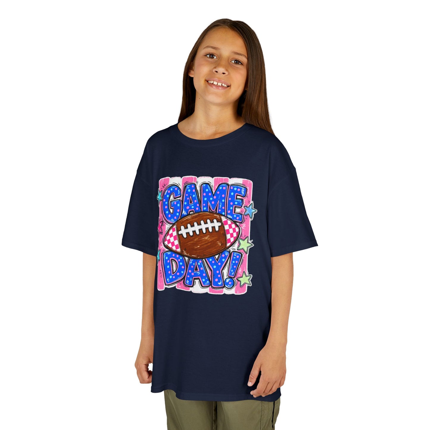Kids Tee — "Game Day!" Football Graphic
