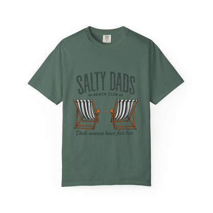 Salty Dads Beach Club T-Shirt — "Dads Wanna Have Fun Too" Summer Tee