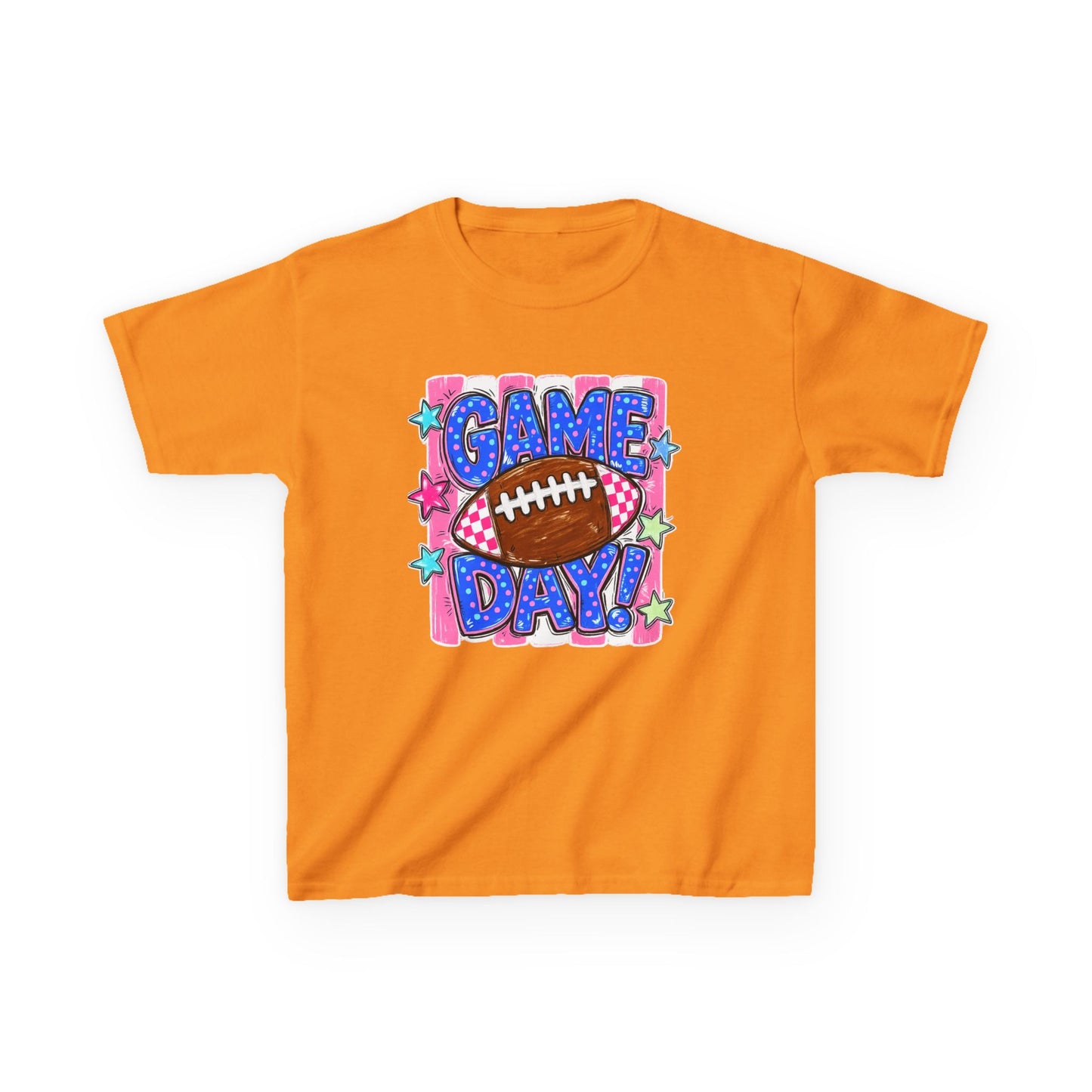Kids Tee — "Game Day!" Football Graphic