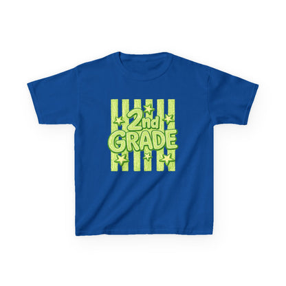 2nd Grade Kids T‑Shirt — Bright Green Back-to-School Tee
