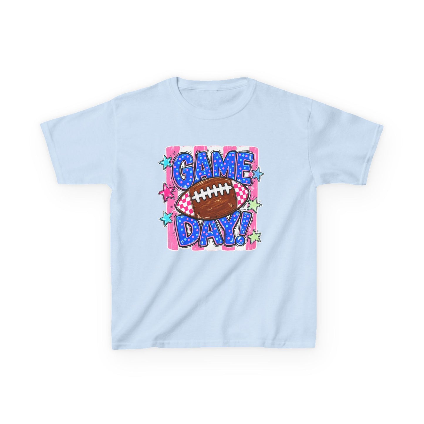 Kids Tee — "Game Day!" Football Graphic