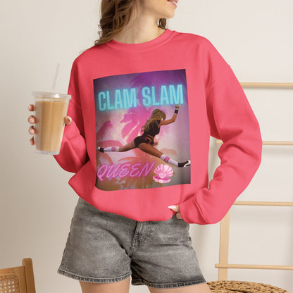 Clam Slam Queen Crewneck Sweatshirt —