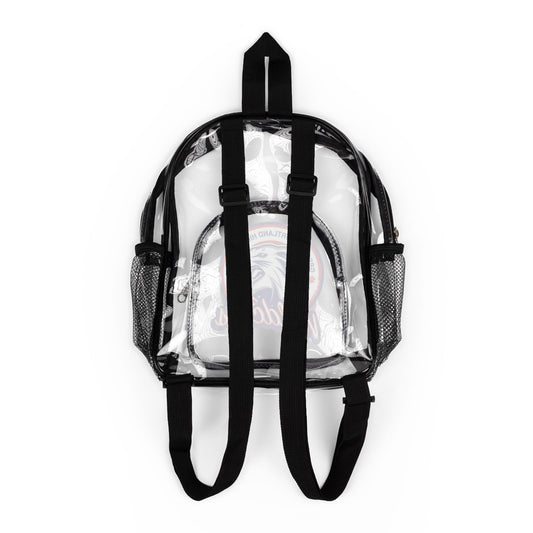 Clear Stadium Backpack — Transparent Wildcats School Logo Bag