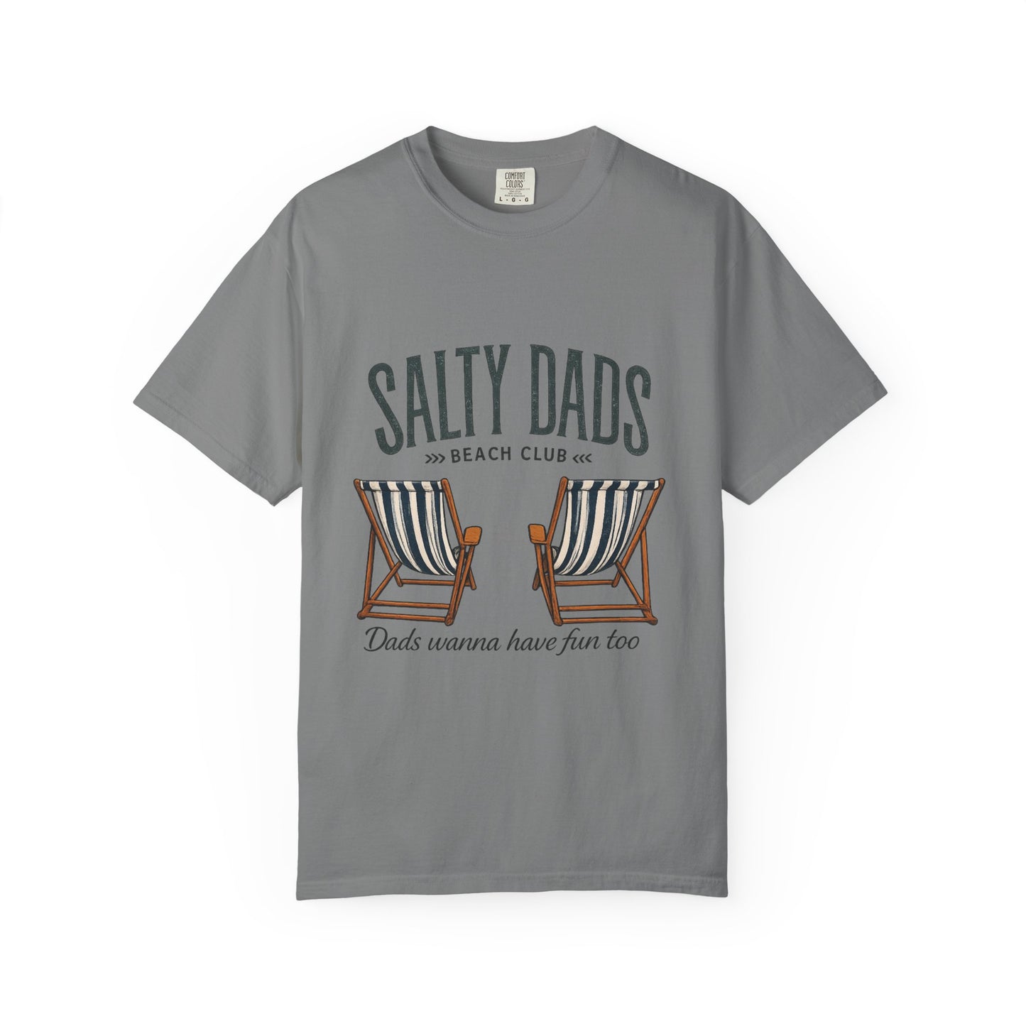 Salty Dads Beach Club T-Shirt — "Dads Wanna Have Fun Too" Summer Tee