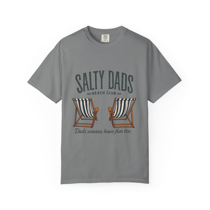 Salty Dads Beach Club T-Shirt — "Dads Wanna Have Fun Too" Summer Tee