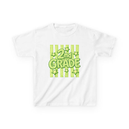 2nd Grade Kids T‑Shirt — Bright Green Back-to-School Tee