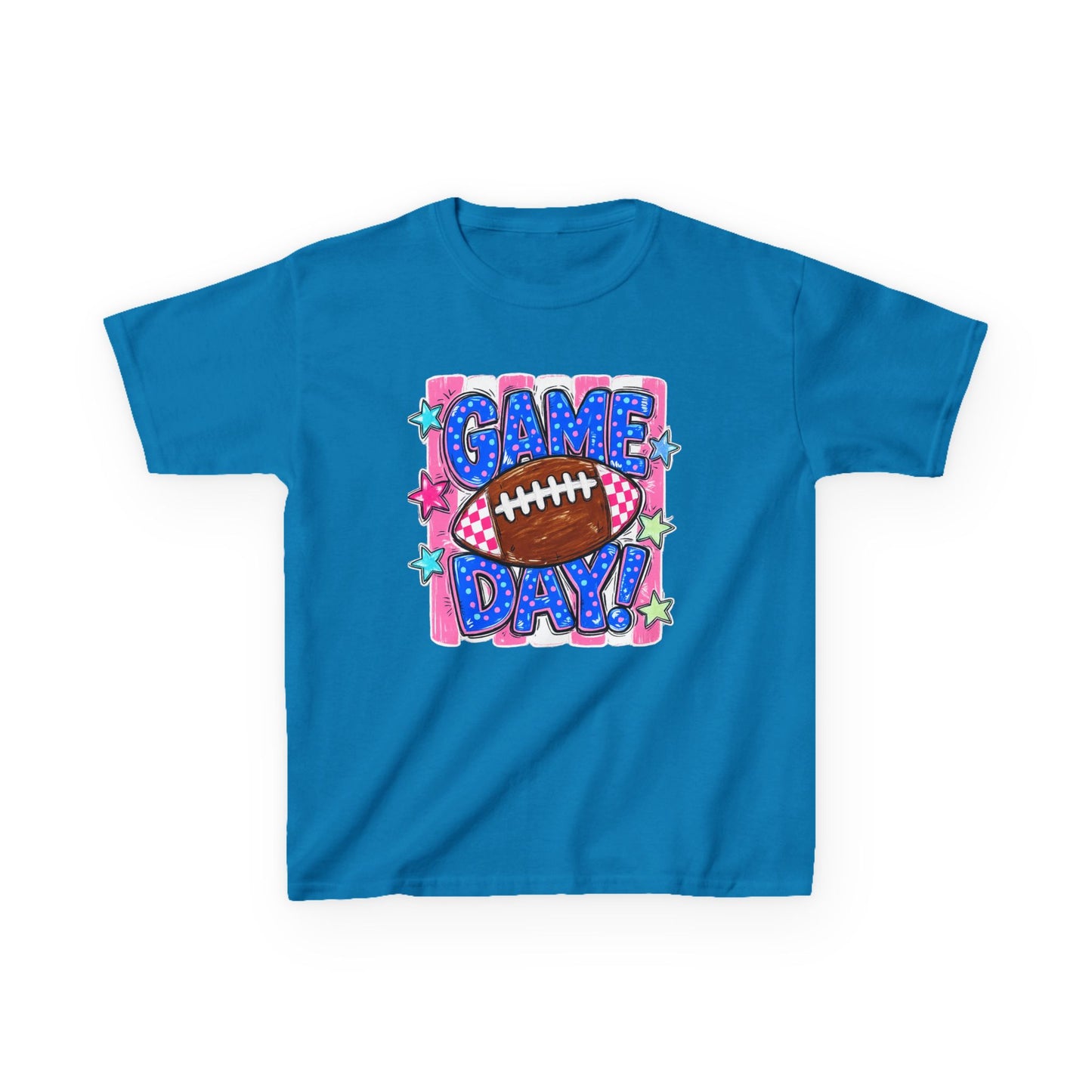 Kids Tee — "Game Day!" Football Graphic