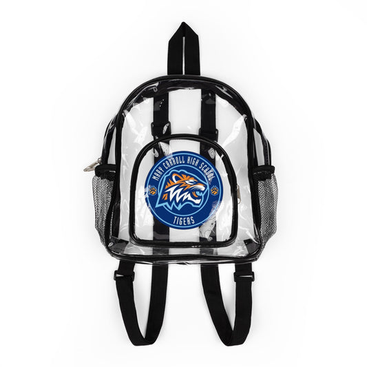 Clear Stadium Backpack Tigers Logo — Transparent Game Day Bag