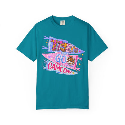 Game Day Pennant T-Shirt - 'Let's Go Game Day' Cheer Tee