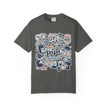 Papa Dad Doodle T-Shirt — Father's Day Gifts, #1 Dad Graphic Tee