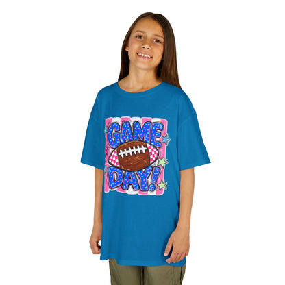 Kids Tee — "Game Day!" Football Graphic