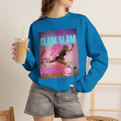 Clam Slam Queen Crewneck Sweatshirt —