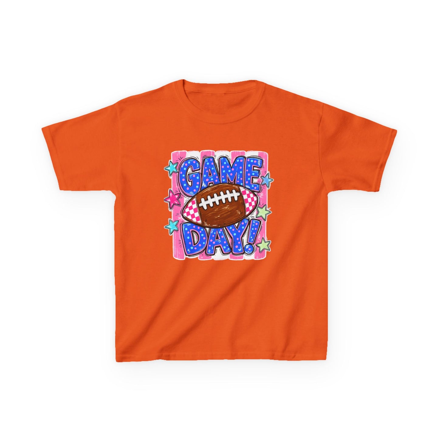 Kids Tee — "Game Day!" Football Graphic