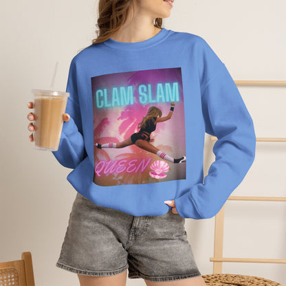 Clam Slam Queen Crewneck Sweatshirt —