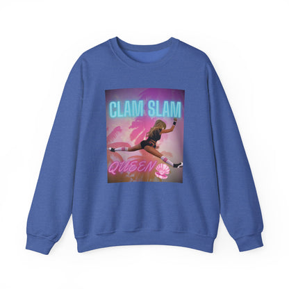 Clam Slam Queen Crewneck Sweatshirt —