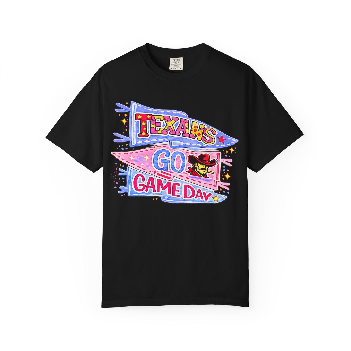 T-Shirt — Texans Go Game Day Pennant Graphic Tee
