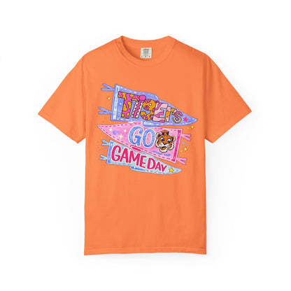 Game Day Pennant T-Shirt - 'Let's Go Game Day' Cheer Tee