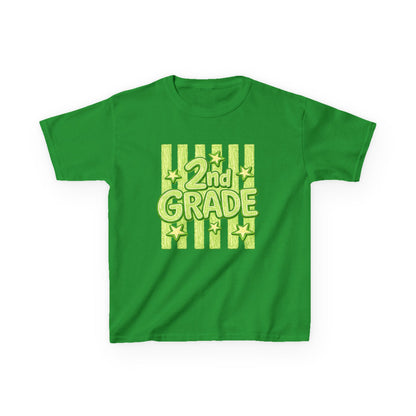 2nd Grade Kids T‑Shirt — Bright Green Back-to-School Tee
