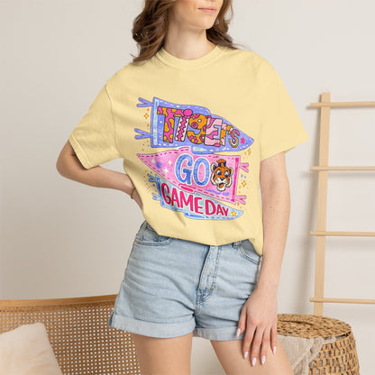 Game Day Pennant T-Shirt - 'Let's Go Game Day' Cheer Tee