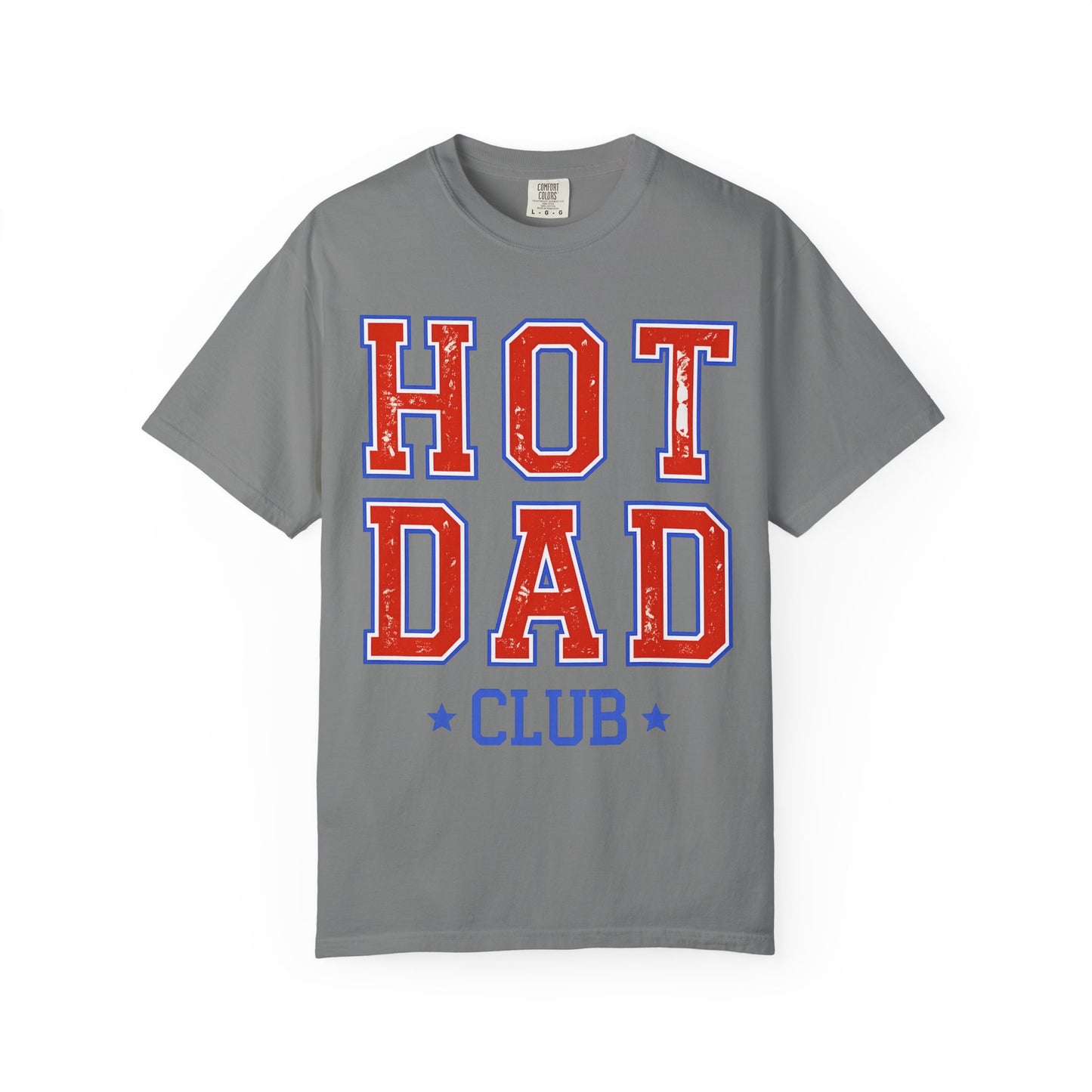 Hot Dad Club T-Shirt — Retro Varsity Dad Graphic Tee for Father’s Day