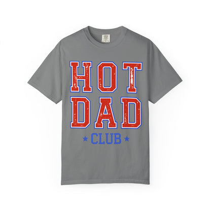 Hot Dad Club T-Shirt — Retro Varsity Dad Graphic Tee for Father’s Day