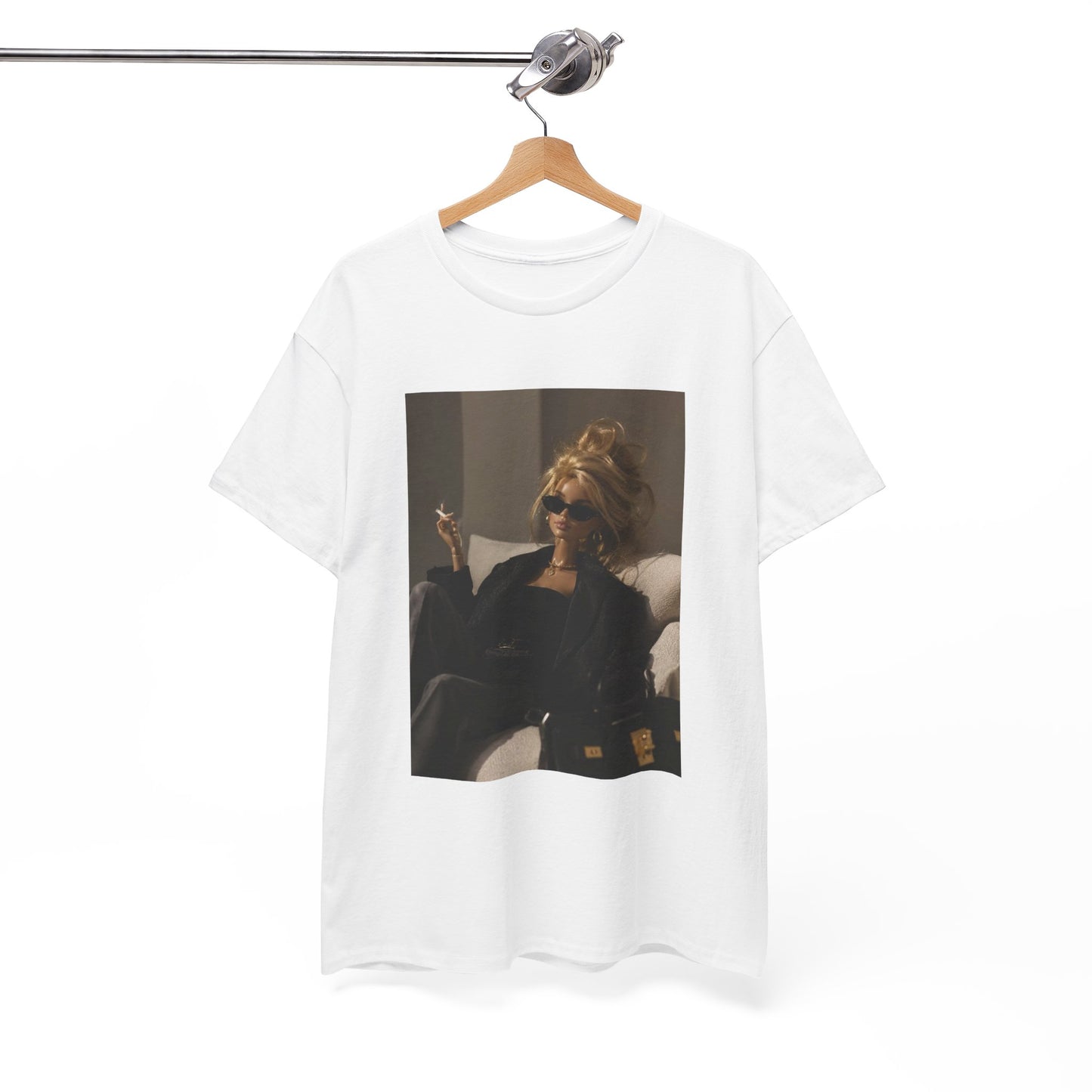Woman in Sunglasses Illustration Tee | Retro Chic Portrait T-Shirt